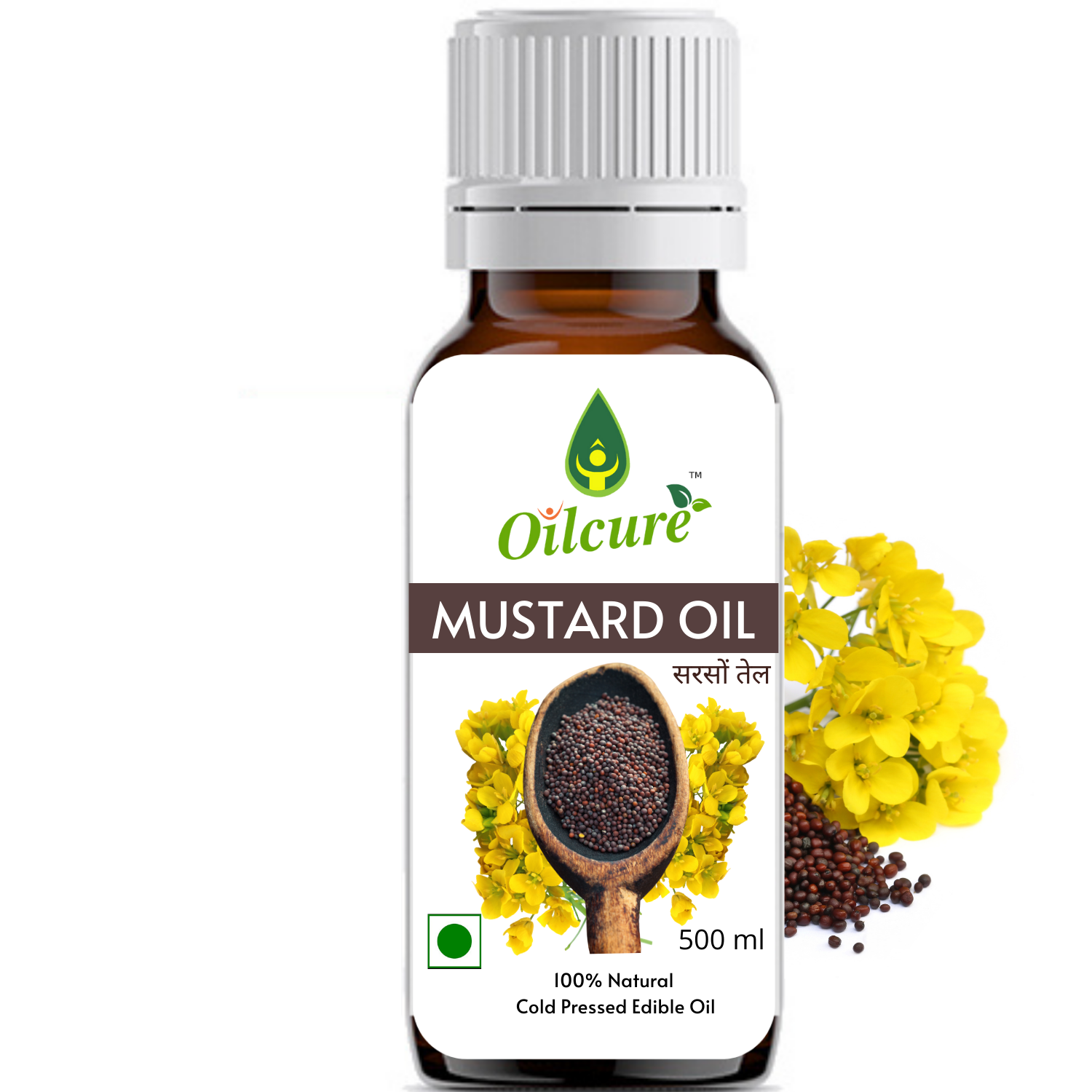 Oilcure Mustard Oil Cold Pressed- 500 ml