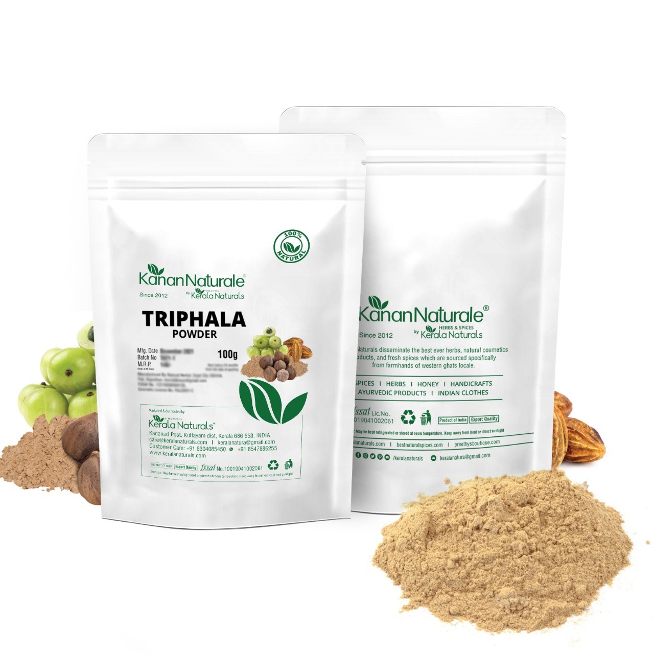 Kerala Naturals Triphala powder 2 * 100gm