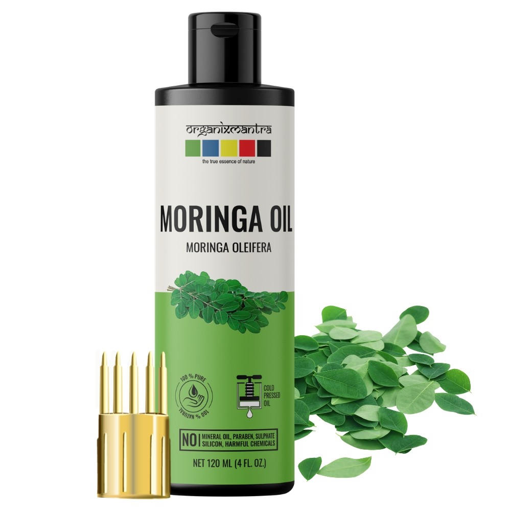 Organix Mantra Moringa Oil, 100% Pure, Natural & Cold Pressed Organic Oil, 120ML