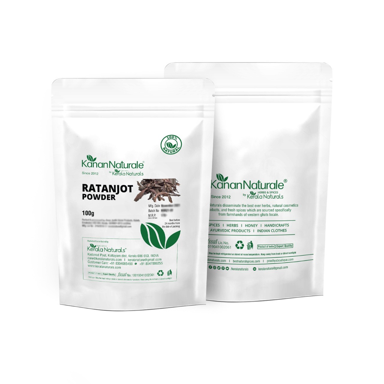 Kerala Naturals Ratanjot Powder 2*100gm