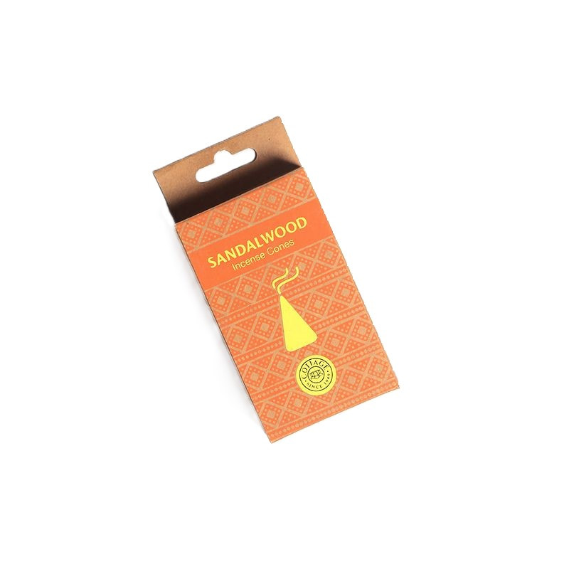 Sandalwood - Incense Cones - 15 Cones & Stand