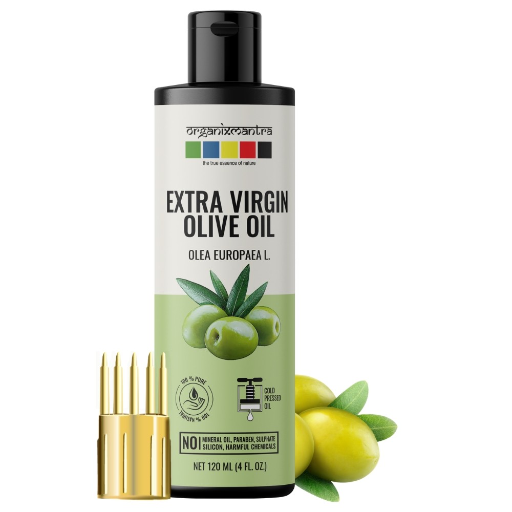 Organix Mantra Extra Virgin Olive Oil, 100% Pure & Cold Pressed Organic Oil, 120ML