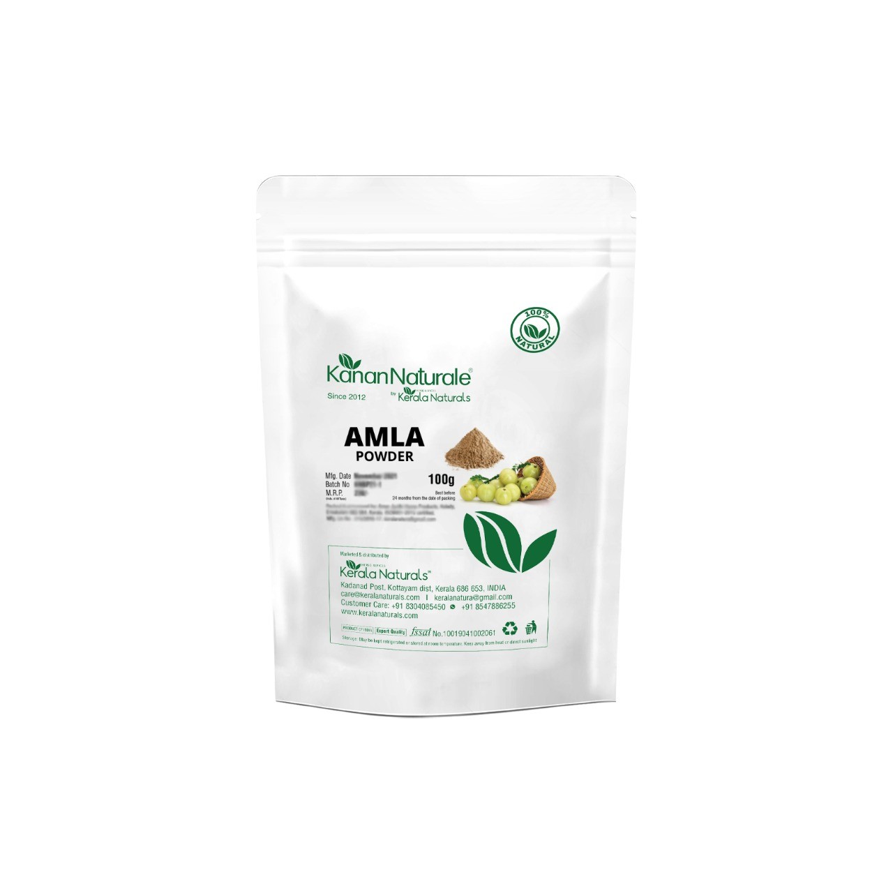 Kerala Naturals Amla powder 2 * 100gm